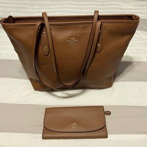 Coach Shoulder Bag and Coach Wallet